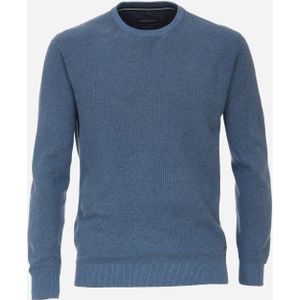 CASA MODA comfort fit trui, middenblauw melange -  Maat: XXL
