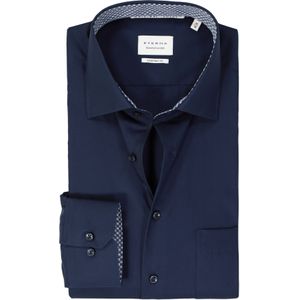 ETERNA comfort fit overhemd, popeline, donkerblauw
