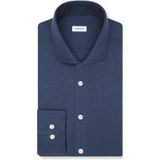 Seidensticker regular fit overhemd, popeline, blauw geruit
