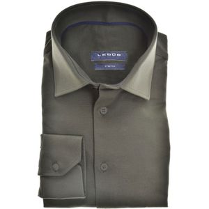 Ledub modern fit overhemd, donkergroen