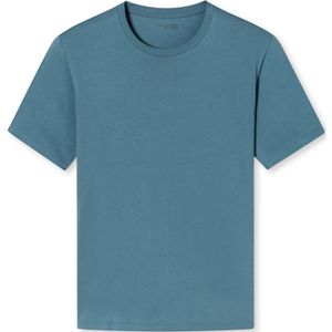 SCHIESSER Mix & Relax Cotton T-shirt, heren shirt korte mouw O-hals blauwgrijs