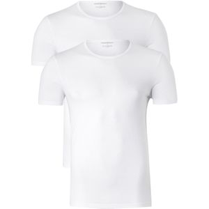 Emporio Armani T-shirts Pure Cotton (2-pack), heren T-shirts O-hals, wit -  Maat: XL