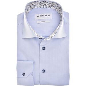 Ledub modern fit overhemd, popeline, lichtblauw