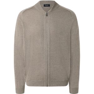 MAERZ Classic Fit heren vest met rits wol, beige