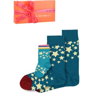 Happy Socks cadeauset, 3-pack Baby's eerste sterren (family pakket)