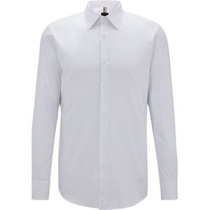 BOSS Hays slim fit overhemd, popeline, wit