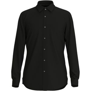 BOSS P-ray-s slim fit overhemd, popeline, zwart