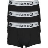 Sloggi Men GO Hipster, heren boxers (3-pack), zwart - Maat: S