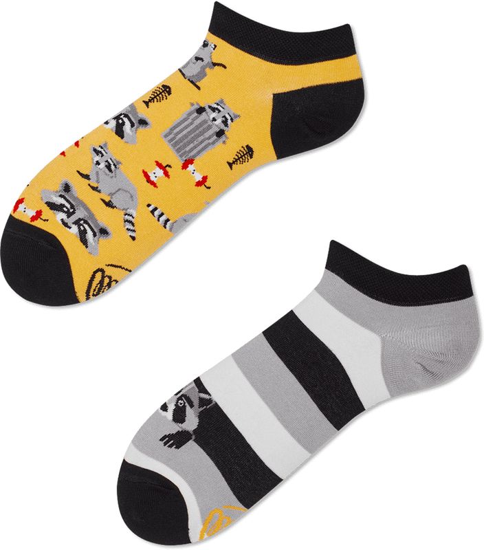 Many Mornings - Raccoon Bandit Low - Enkelsokken - Unisex
