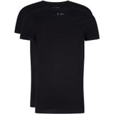 RJ Bodywear Everyday Maastricht T-shirts (2-pack), heren stretch T-shirts O-hals, zwart -  Maat: XL