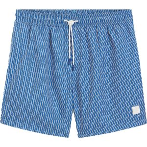 HUGO BOSS Vibe swim shorts, heren zwembroek, kobalt blauw dessin