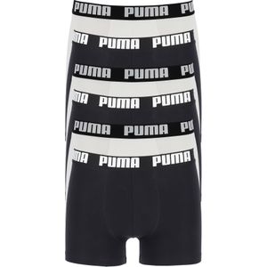 Puma Basic Boxer heren (6-pack), zwart en wit -  Maat: L