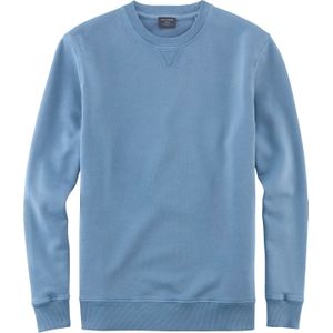 OLYMP modern fit sweatshirt katoen, rookblauw -  Maat: S