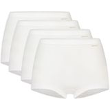 TEN CATE Basics women shorts (4-pack), dames Shorts hoge taille, wit