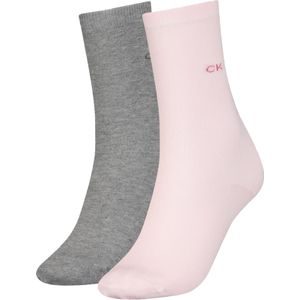 Calvin Klein Sock (2-pack), dames sokken, roze -  Maat: One size