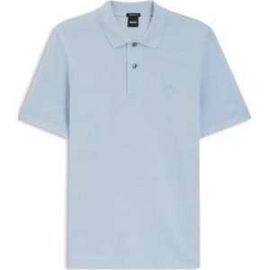 BOSS Pallas regular fit polo, pique, lichtblauw