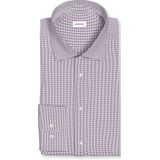 Seidensticker - Businessoverhemd - Bordeaux - Comfort 1/1 Kentkraag Pepita