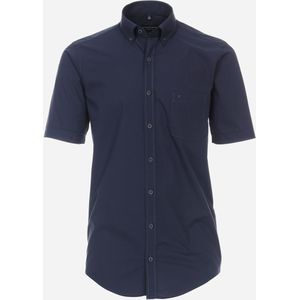 CASA MODA Sport casual fit overhemd, korte mouw, chambray, blauw 41/42