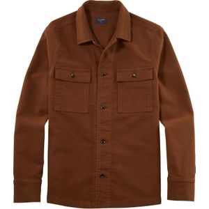OLYMP Casual modern fit overhemd, popeline, roodbruin 41/42