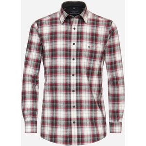 CASA MODA Sport comfort fit overhemd, flanel, rood geruit 41/42