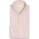 Seidensticker - Flanellen Overhemd - Zwart - Slim 1/1 Kent Kraag Uni