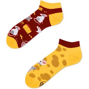 Many Mornings - Enkelsokken - Mismatched - Mouse And Cheese Low