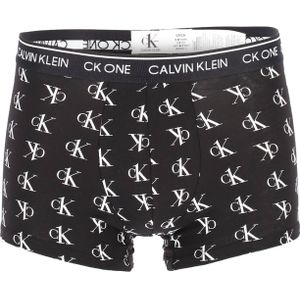 Calvin Klein CK ONE Cotton trunk (1-pack), heren boxer normale lengte, zwart met logo print