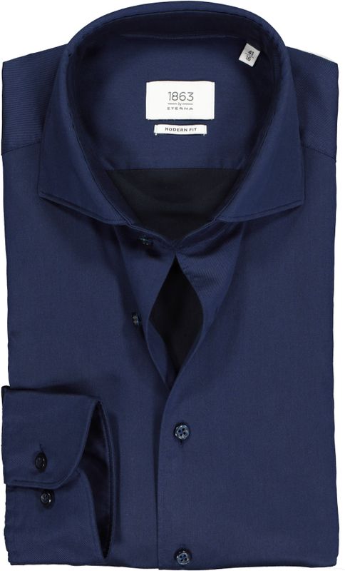 ETERNA modern fit overhemd, 1863 casual Soft tailoring, donkerblauw