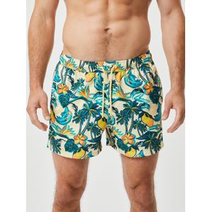 Bjorn Borg Print Swim Shorts, heren zwembroek, citroenen print -  Maat: L
