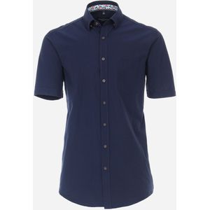 CASA MODA Sport comfort fit overhemd, korte mouw, chambray, blauw 43/44