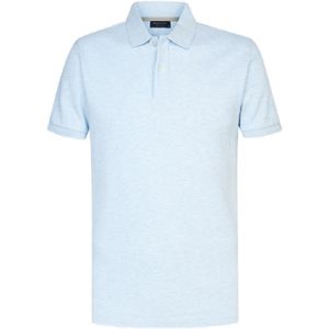 Profuomo slim fit heren polo, blauw - Maat: S