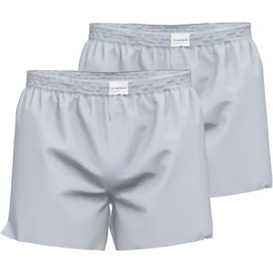 TOM TAILOR heren boxershorts geweven wijd model met gulp (2-pack), lichtblauw geruit -  Maat: L