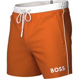 HUGO BOSS Starfish swim shorts, heren zwembroek, fel oranje -  Maat: XL