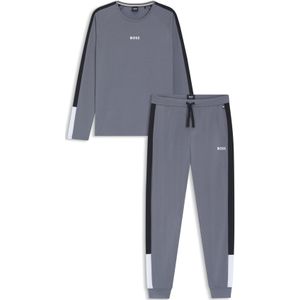 BOSS Balance Long Set, heren pyjama set, donkergrijs