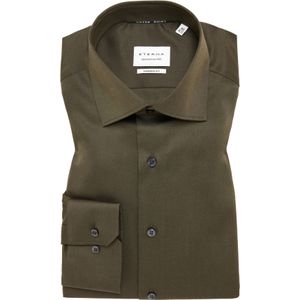 ETERNA modern fit overhemd, twill, groen 39