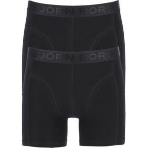 Bjorn Borg Cotton Stretch Shorts (2-pack), heren boxers normale lengte, zwart