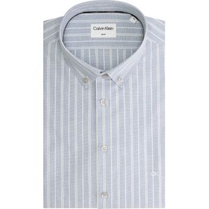 Calvin Klein slim fit overhemd, Chambray Stripe Slim Shirt, lichtblauw gestreept 43