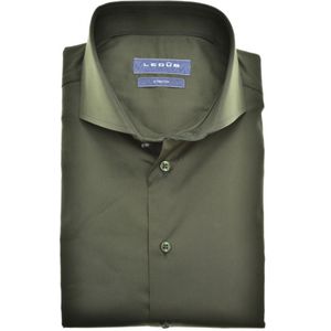 Ledub modern fit overhemd, donkergroen