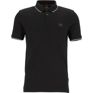 HUGO BOSS Passertip slim fit polo, stretch heren polo korte mouw, zwart
