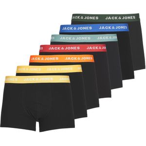 JACK & JONES Jacvito solid trunks (7-pack), heren boxers normale lengte, zwart -  Maat: L