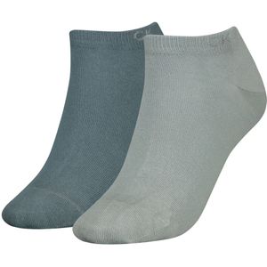 Calvin Klein Sneaker (2-pack), dames enkelsokken, groen combo