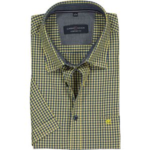 Casa Moda Sport Comfort Fit overhemd, blauw met geel geruit