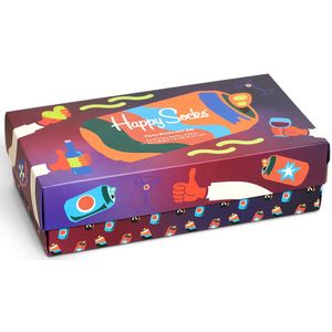 Happy Socks - Party Gft Set - Sokken - 3-Pack - Unisex in Cadeauverpakking