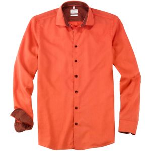OLYMP Smart Casual Level 5 body fit overhemd, popeline, rood