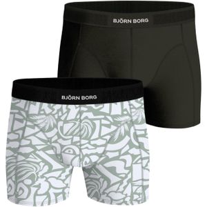 Bjorn Borg Cotton Stretch boxers, heren boxers normale lengte (2-pack), multicolor -  Maat: XS