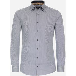 VENTI modern fit overhemd, twill, blauw gestreept 43