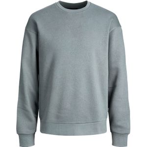 JACK & JONES Star basic sweat crew neck regular fit, heren sweatshirt katoenmengsel met O-hals, saliegroen
