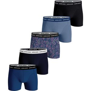 Bjorn Borg Cotton Stretch boxers, heren boxers normale lengte (5-pack), multicolor -  Maat: S