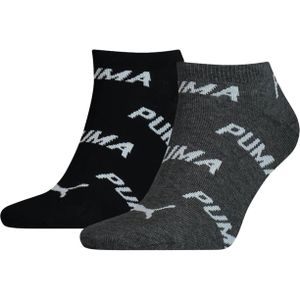 Puma Unisex Bwt Sneaker (2-pack), unisex enkelsokken, zwart, wit -  Maat: 43-46