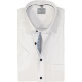 MARVELIS - Comfort Fit - Overhemd - Wit - Korte Mouw - Strijkvrij